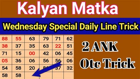 The final number is determined by the bookie using a panel and a single digit. . Kalyan 2 ank otc trick